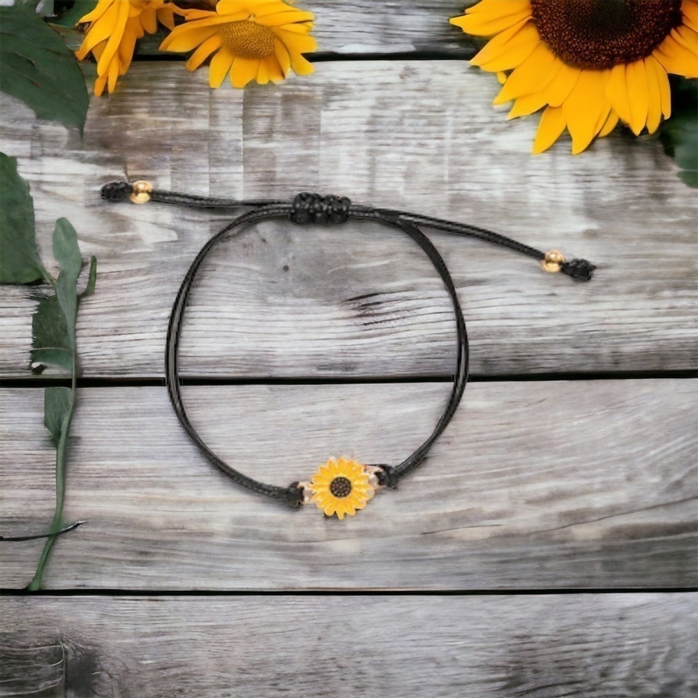 BEST FRIENDS SUNFLOWER BRACELET DUO SET - Picture 2 of 4